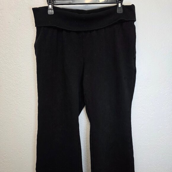 PINK By Victoria's Secret Ivy Fleece Foldover Flare Sweatpants - Picture 4 of 7